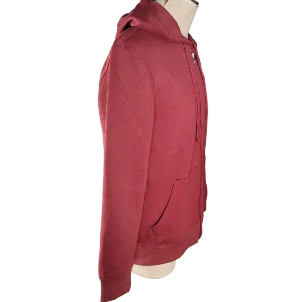 True Religion Overlap Buddha Full Zip Up Hoodie Mens XL Chocolate Truffle NWT